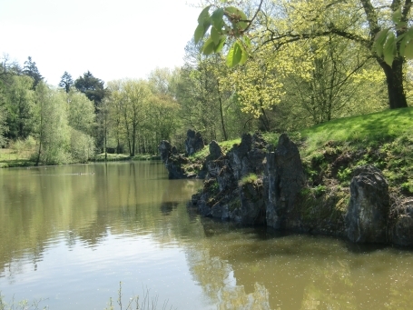 Isselburg-Vehlingen : Pferdehorster Straße, Biotopwildpark Anholter Schweiz, Blick über den See